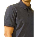 Charcoal - Back - Asquith & Fox Mens Short Sleeve Performance Blend Polo Shirt