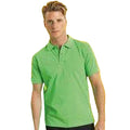 Lime - Back - Asquith & Fox Mens Short Sleeve Performance Blend Polo Shirt