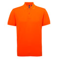 Orange - Front - Asquith & Fox Mens Short Sleeve Performance Blend Polo Shirt
