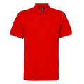 Red - Front - Asquith & Fox Mens Short Sleeve Performance Blend Polo Shirt