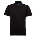 Black - Front - Asquith & Fox Mens Short Sleeve Performance Blend Polo Shirt