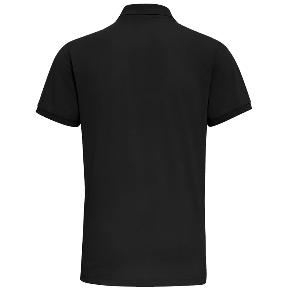 Black - Back - Asquith & Fox Mens Short Sleeve Performance Blend Polo Shirt