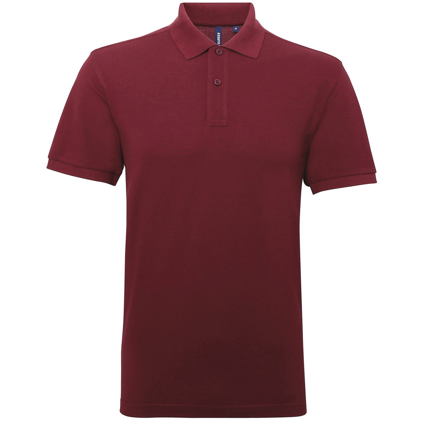 Burgundy - Front - Asquith & Fox Mens Short Sleeve Performance Blend Polo Shirt
