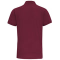 Burgundy - Back - Asquith & Fox Mens Short Sleeve Performance Blend Polo Shirt