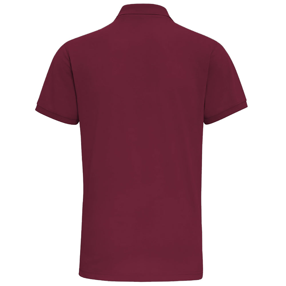 Burgundy - Back - Asquith & Fox Mens Short Sleeve Performance Blend Polo Shirt