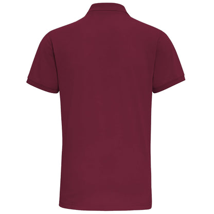 Burgundy - Back - Asquith & Fox Mens Short Sleeve Performance Blend Polo Shirt