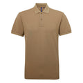Khaki - Front - Asquith & Fox Mens Short Sleeve Performance Blend Polo Shirt
