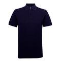 Navy - Front - Asquith & Fox Mens Short Sleeve Performance Blend Polo Shirt