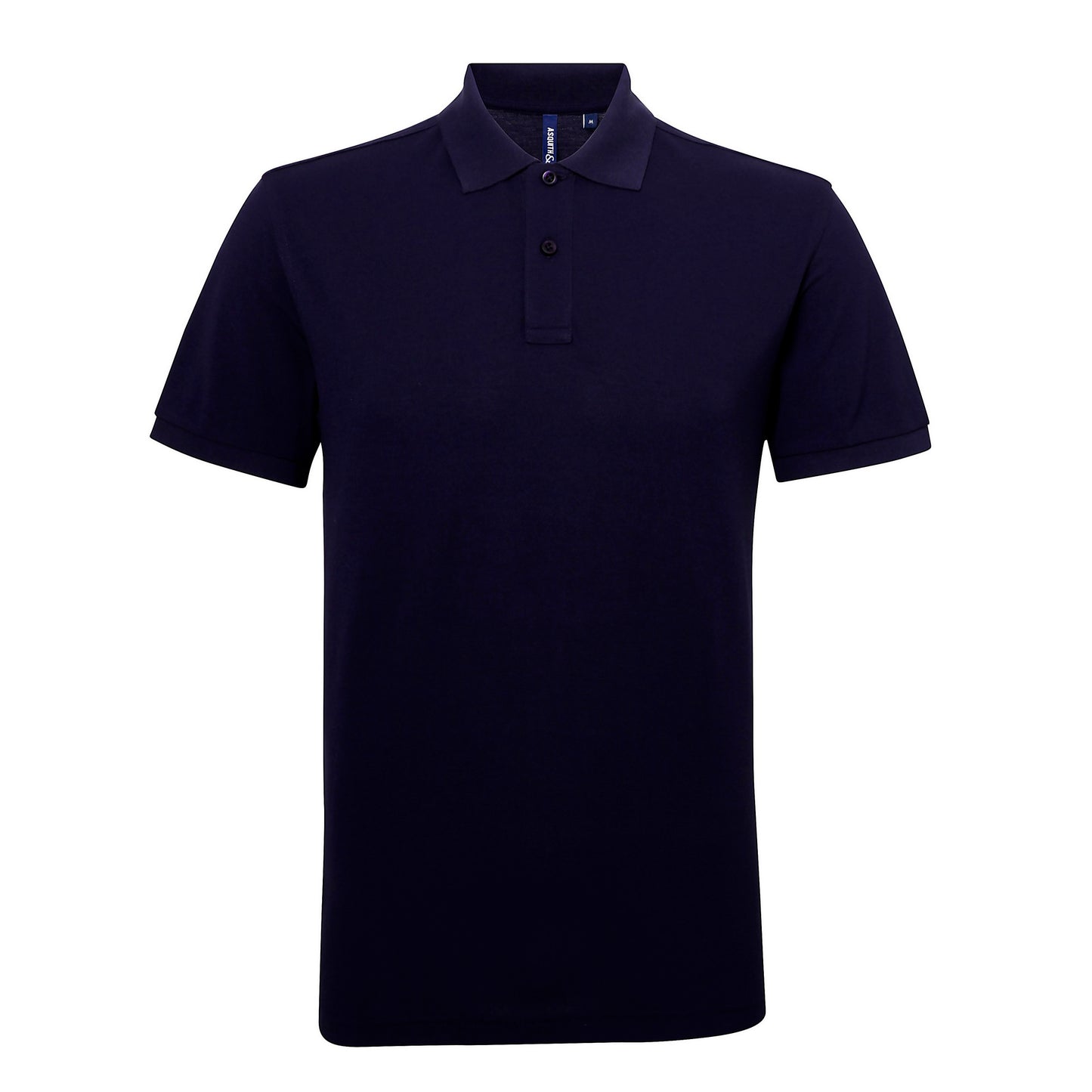 Navy - Front - Asquith & Fox Mens Short Sleeve Performance Blend Polo Shirt