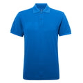 Sapphire - Front - Asquith & Fox Mens Short Sleeve Performance Blend Polo Shirt