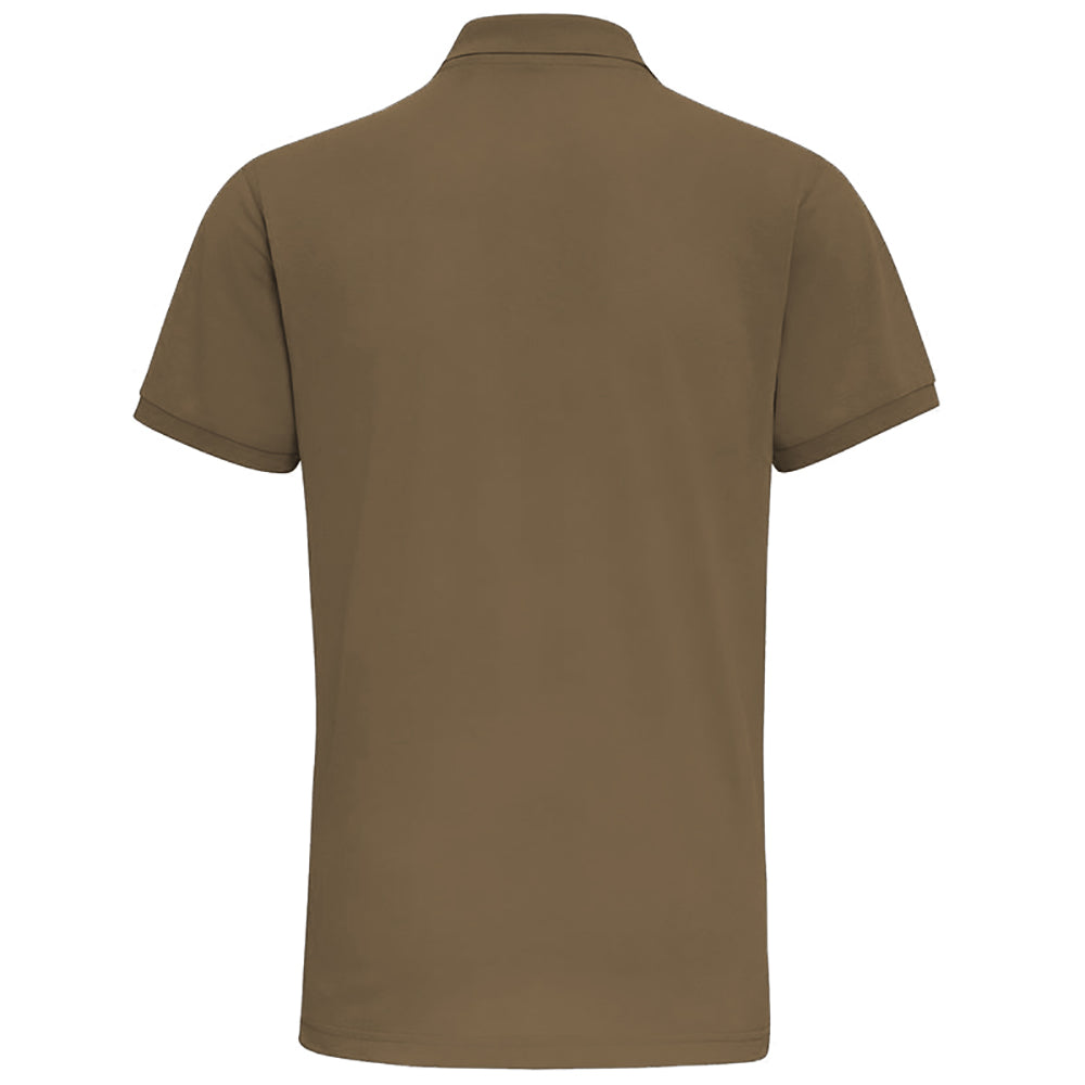 Slate - Back - Asquith & Fox Mens Short Sleeve Performance Blend Polo Shirt