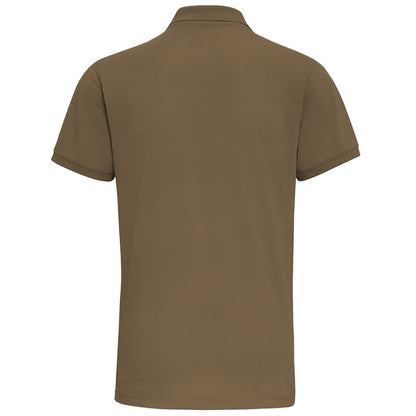 Slate - Back - Asquith & Fox Mens Short Sleeve Performance Blend Polo Shirt