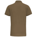 Slate - Back - Asquith & Fox Mens Short Sleeve Performance Blend Polo Shirt