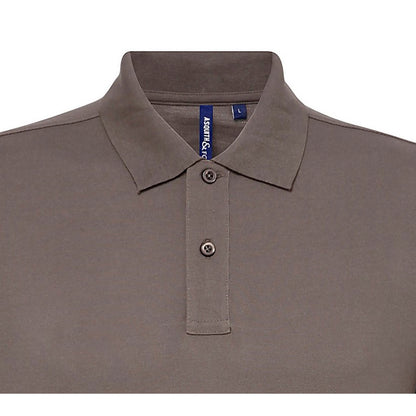 Slate - Lifestyle - Asquith & Fox Mens Short Sleeve Performance Blend Polo Shirt