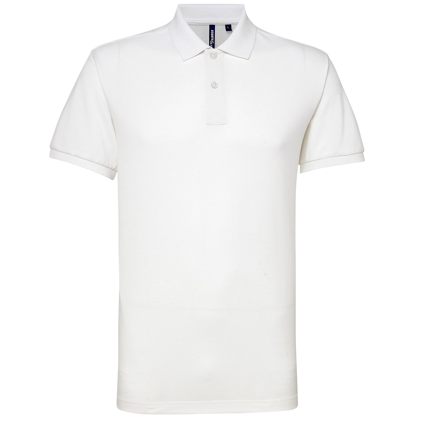 White - Front - Asquith & Fox Mens Short Sleeve Performance Blend Polo Shirt