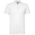 White - Front - Asquith & Fox Mens Short Sleeve Performance Blend Polo Shirt