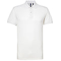 White - Front - Asquith & Fox Mens Short Sleeve Performance Blend Polo Shirt