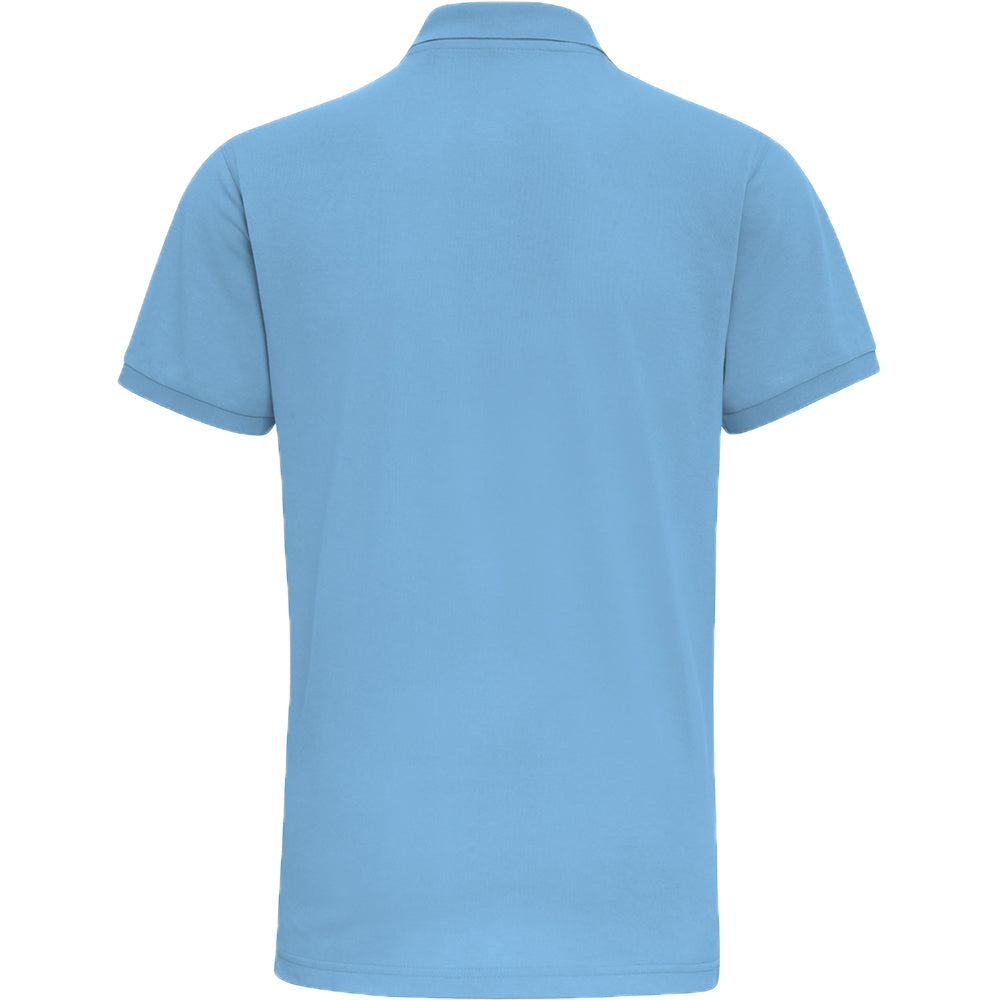 Cornflower - Back - Asquith & Fox Mens Short Sleeve Performance Blend Polo Shirt
