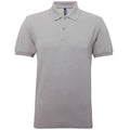 Heather Grey - Front - Asquith & Fox Mens Short Sleeve Performance Blend Polo Shirt