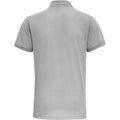 Heather Grey - Back - Asquith & Fox Mens Short Sleeve Performance Blend Polo Shirt