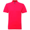 Hot Pink - Front - Asquith & Fox Mens Short Sleeve Performance Blend Polo Shirt
