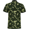 Camo Green - Back - Asquith & Fox Mens Short Sleeve Camo Print Polo Shirt