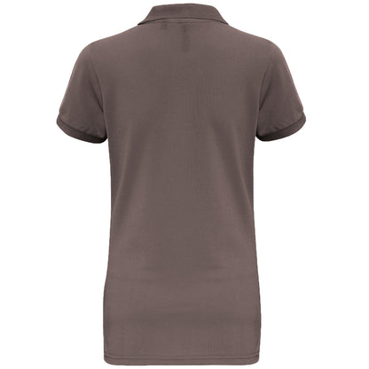 Slate - Back - Asquith & Fox Womens-Ladies Short Sleeve Performance Blend Polo Shirt