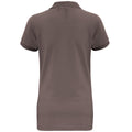 Slate - Back - Asquith & Fox Womens-Ladies Short Sleeve Performance Blend Polo Shirt