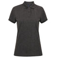 Charcoal - Front - Asquith & Fox Womens-Ladies Short Sleeve Performance Blend Polo Shirt