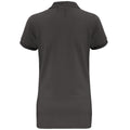 Charcoal - Back - Asquith & Fox Womens-Ladies Short Sleeve Performance Blend Polo Shirt