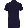 Navy - Back - Asquith & Fox Womens-Ladies Short Sleeve Performance Blend Polo Shirt