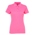 Neon Pink - Front - Asquith & Fox Womens-Ladies Short Sleeve Performance Blend Polo Shirt