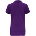 Purple - Back - Asquith & Fox Womens-Ladies Short Sleeve Performance Blend Polo Shirt