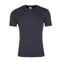 Charcoal - Front - AWDis Just Cool Mens Smooth Short Sleeve T-Shirt