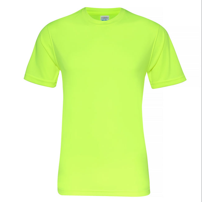 Electric Yellow - Front - AWDis Just Cool Mens Smooth Short Sleeve T-Shirt