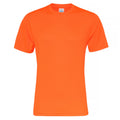Electric Orange - Front - AWDis Just Cool Mens Smooth Short Sleeve T-Shirt