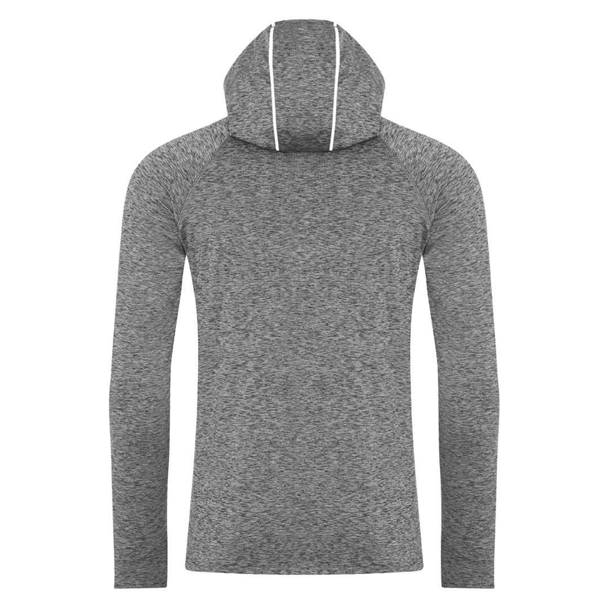 Grey Melange - Back - AWDis Just Cool Mens Cowl Neck Long Sleeve Baselayer Top