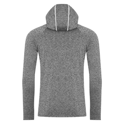 Grey Melange - Back - AWDis Just Cool Mens Cowl Neck Long Sleeve Baselayer Top