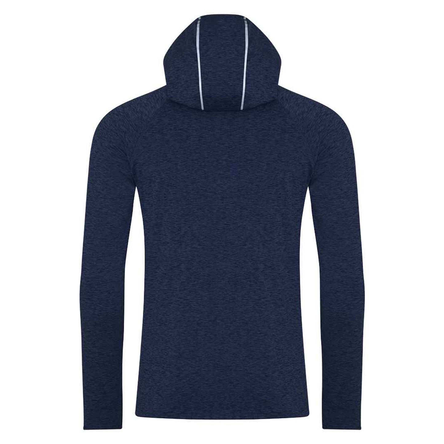 Navy Melange - Back - AWDis Just Cool Mens Cowl Neck Long Sleeve Baselayer Top