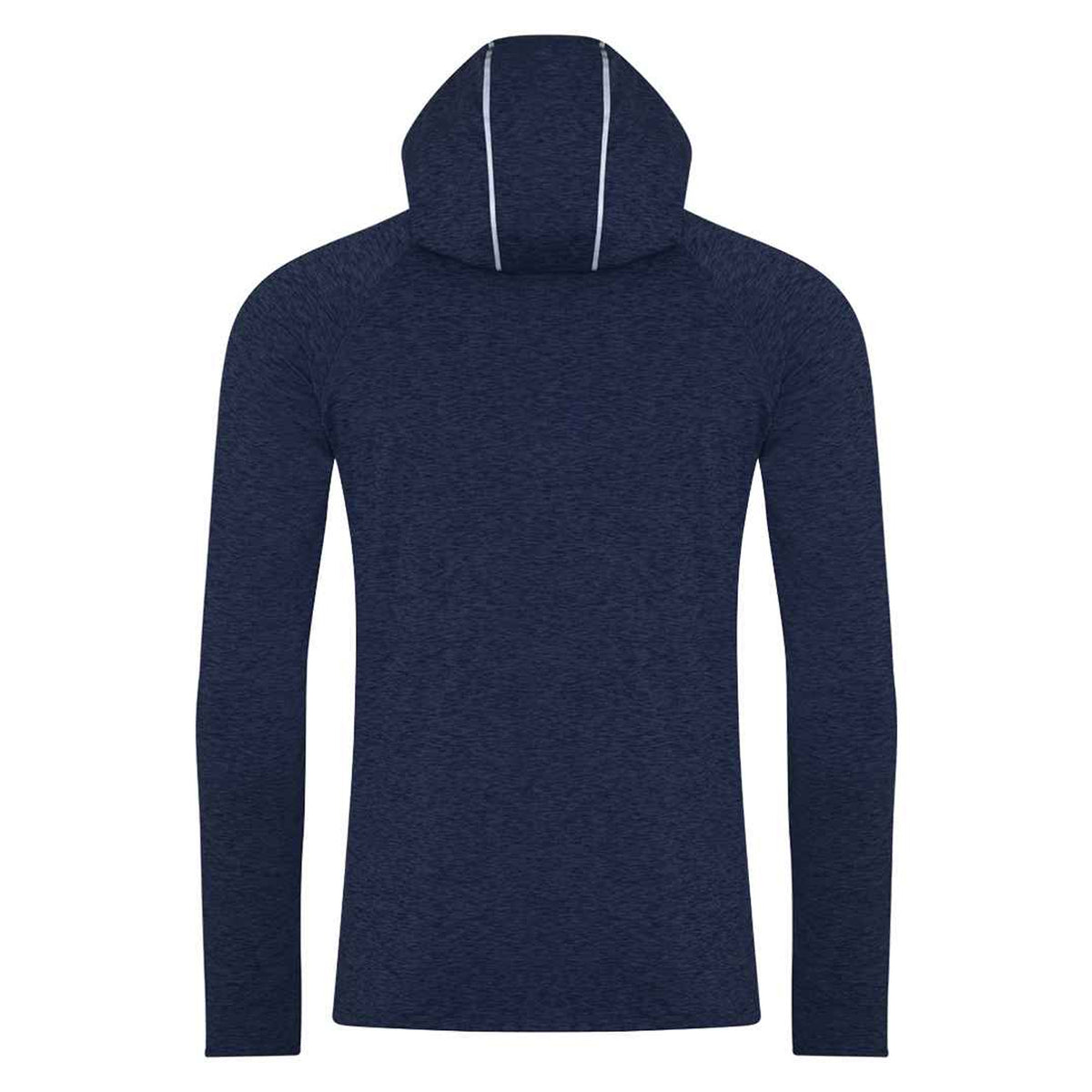 Navy Melange - Back - AWDis Just Cool Mens Cowl Neck Long Sleeve Baselayer Top