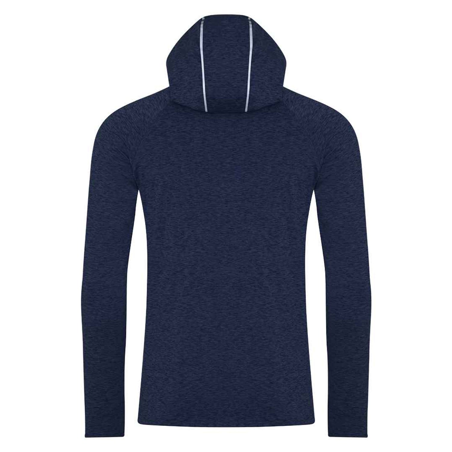 Navy Melange - Back - AWDis Just Cool Mens Cowl Neck Long Sleeve Baselayer Top