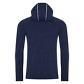 Navy Melange - Back - AWDis Just Cool Mens Cowl Neck Long Sleeve Baselayer Top
