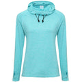 Ocean Blue Melange - Front - AWDis Just Cool Womens-Ladies Girlie Cowl Neck Baselayer Top