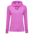 Raspberry Melange - Front - AWDis Just Cool Womens-Ladies Girlie Cowl Neck Baselayer Top