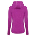 Raspberry Melange - Back - AWDis Just Cool Womens-Ladies Girlie Cowl Neck Baselayer Top