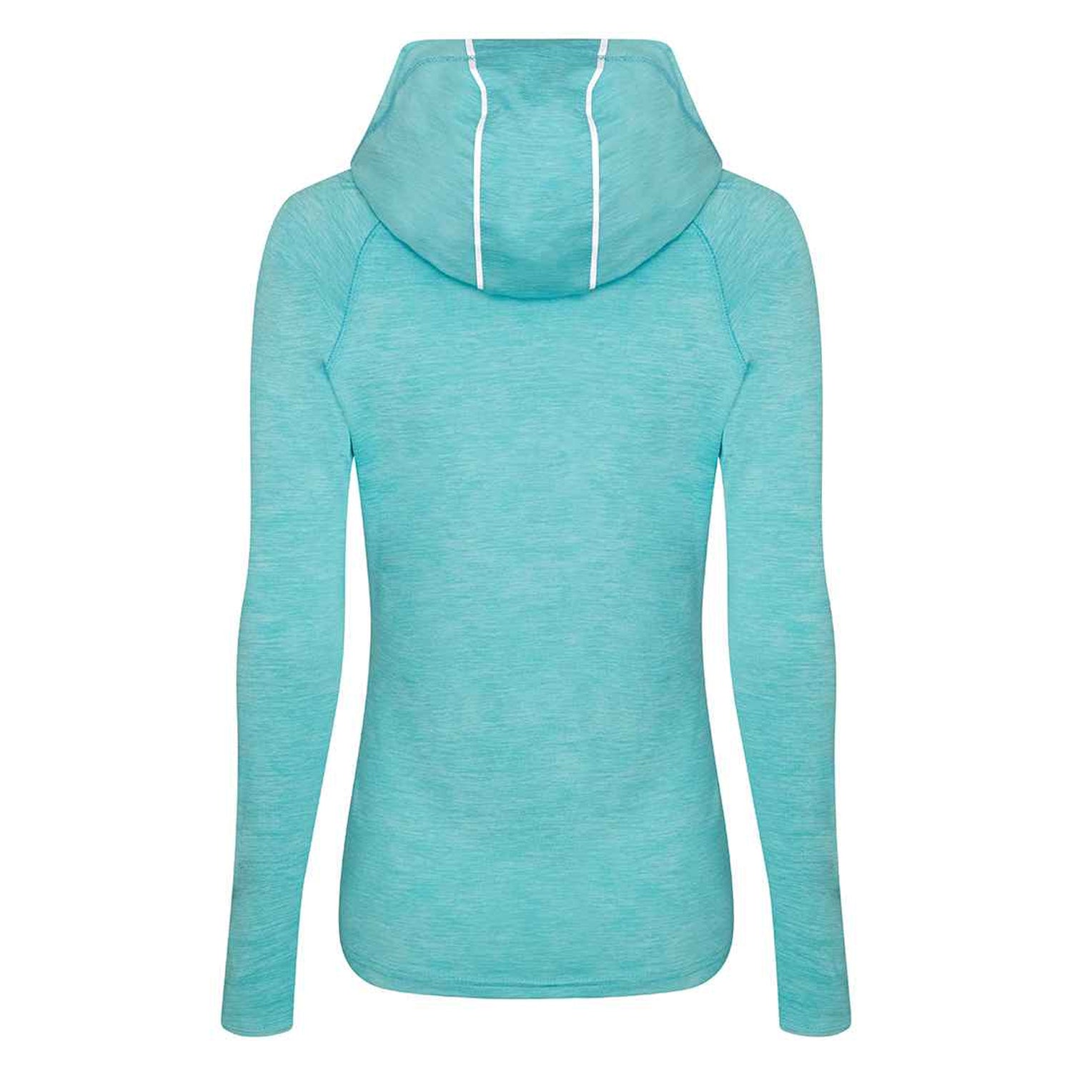 Ocean Blue Melange - Back - AWDis Just Cool Womens-Ladies Girlie Cowl Neck Baselayer Top