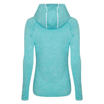 Ocean Blue Melange - Back - AWDis Just Cool Womens-Ladies Girlie Cowl Neck Baselayer Top
