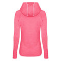Electric Pink Melange - Back - AWDis Just Cool Womens-Ladies Girlie Cowl Neck Baselayer Top