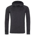 Black Slate Melange - Front - AWDis Just Cool Womens-Ladies Girlie Cowl Neck Baselayer Top