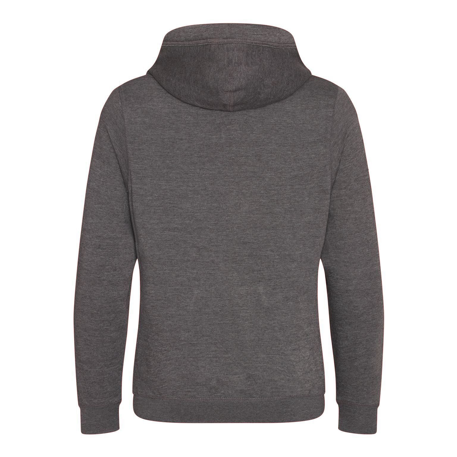Charcoal - Back - AWDis Hoods Mens Cross Neck Hoodie